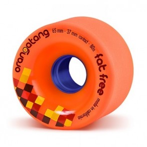 Orangatang Fat Free 65mm 80a Orange longboard wheels