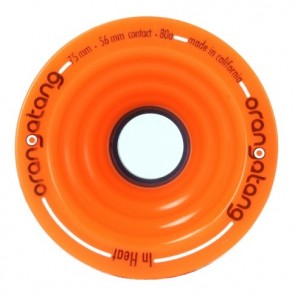 Orangatang In Heat 75mm 80a Orange longboard wheels