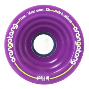 Orangatang In Heat 75mm 83a Purple longboard wheels